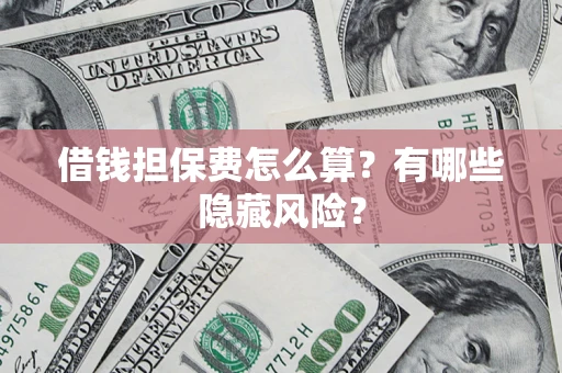 武汉借钱担保费怎么算？有哪些隐藏风险？