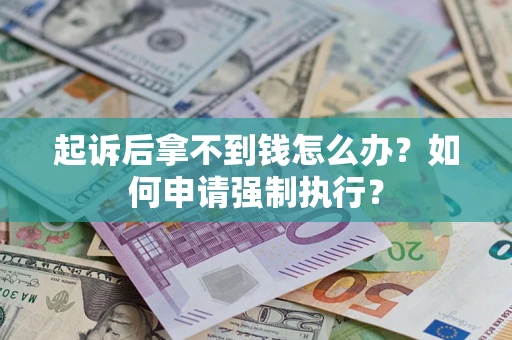 武汉起诉后拿不到钱怎么办？如何申请强制执行？