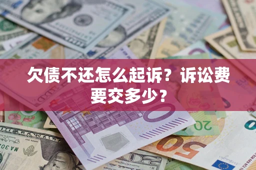 武汉欠债不还怎么起诉？诉讼费要交多少？