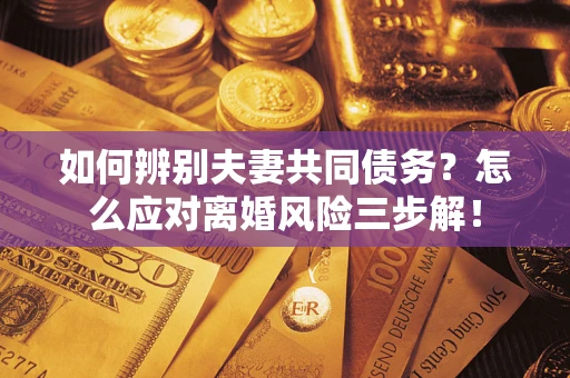 武汉如何辨别夫妻共同债务？怎么应对离婚风险三步解！