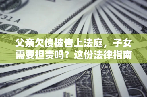 武汉父亲欠债被告上法庭，子女需要担责吗？这份法律指南必须看完