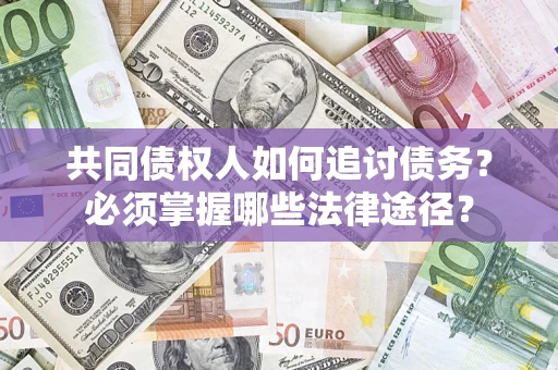 武汉共同债权人如何追讨债务？必须掌握哪些法律途径？