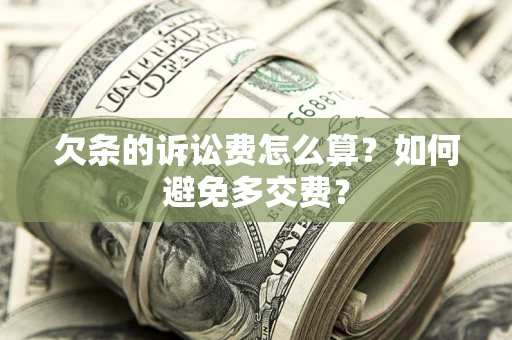 武汉欠条的诉讼费怎么算？如何避免多交费？