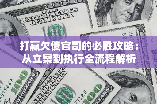 武汉打赢欠债官司的必胜攻略：从立案到执行全流程解析
