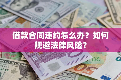 武汉借款合同违约怎么办？如何规避法律风险？